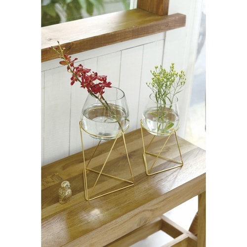 花瓶 スタンドガラスベース L インブルーム