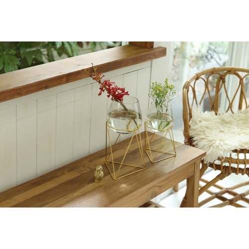 花瓶 スタンドガラスベース L インブルーム