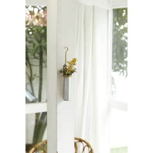 花瓶 ブラス&アルミシリンダーベース S