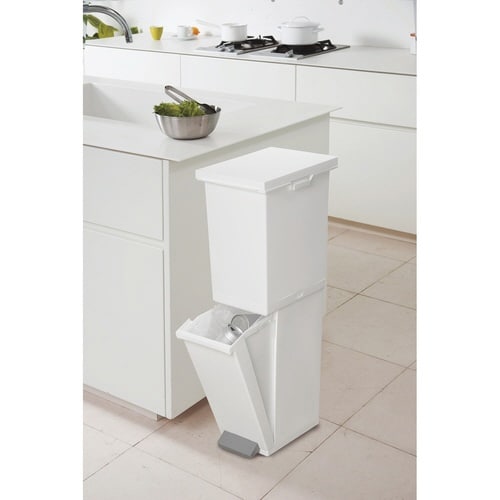 ゴミ箱 36L 2段 ネオカラー分別スリムペダル