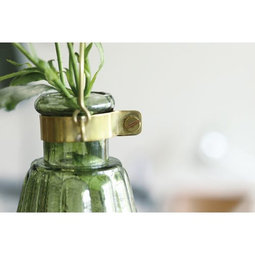 花瓶 ハンギングオーナメントベース グリーン