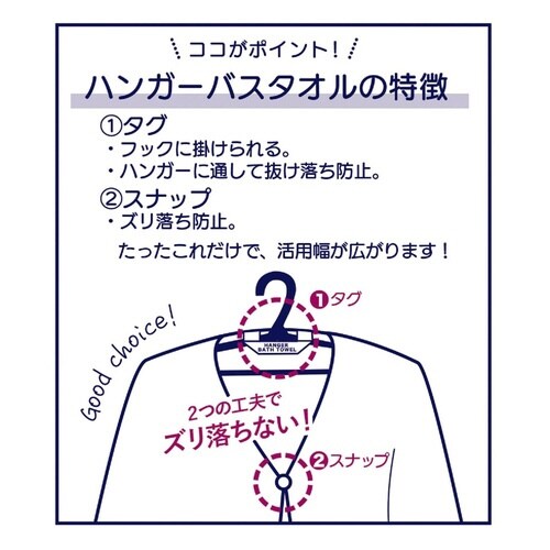 バスタオル 60×120cm ネイビー