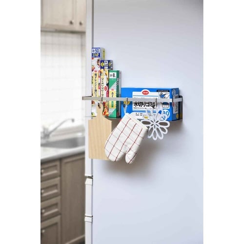 洗濯機横収納 マグネット ステンレス ロング