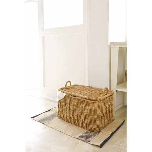 バスケット アラログ ストックバスケット ラタン