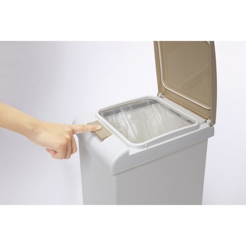 ゴミ箱 20L パッキン付 ライトベージュ