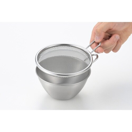 手付きストレーナー 13cm 浅型 and