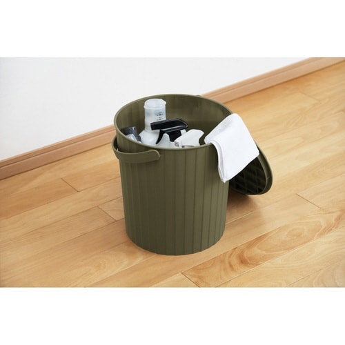 バケツ 15L 座れるマルチバケット カーキ