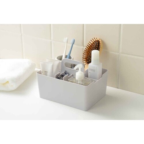 卓上 収納ケース デスクトートミニ ライトグレー