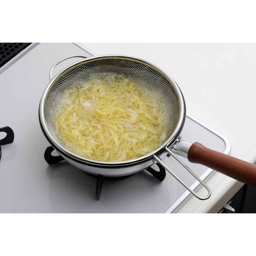 ザル 20cm 深型 ママクック フライパンザル