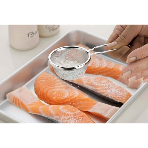 粉ふるい ミニ 取っ手付き ママクック