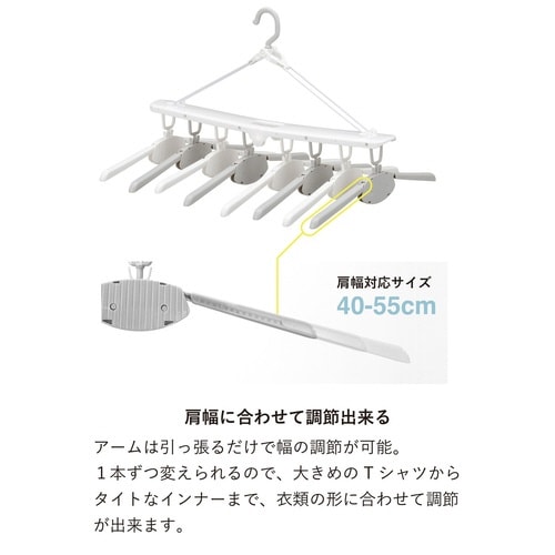 洗濯ハンガー 8連 THE HANGERS