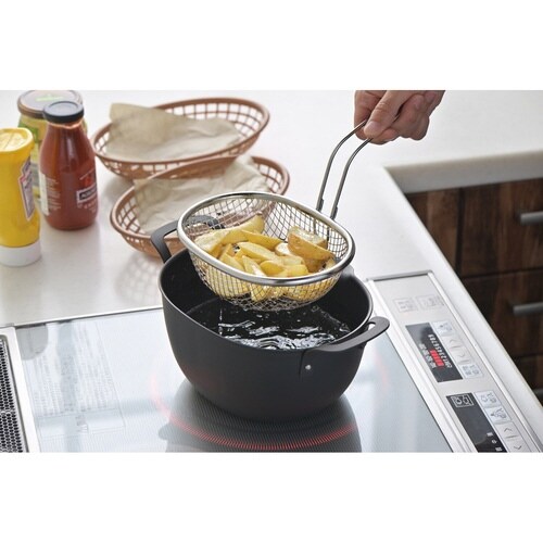 揚げ物ザル 片手 アイカタ 揚げザル ステンレス製