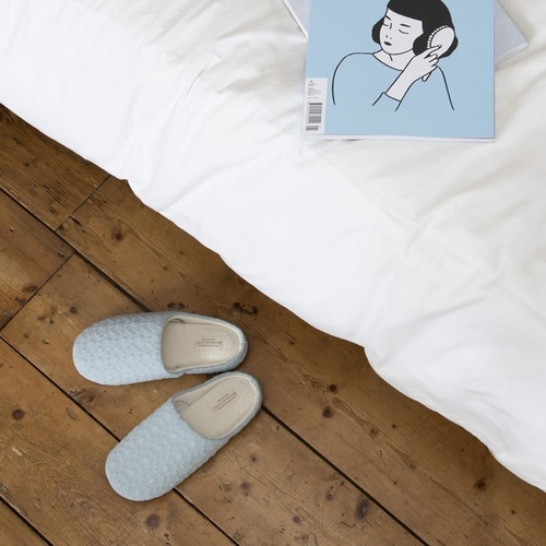 ルームシューズ ルポゼ ブルーグレー