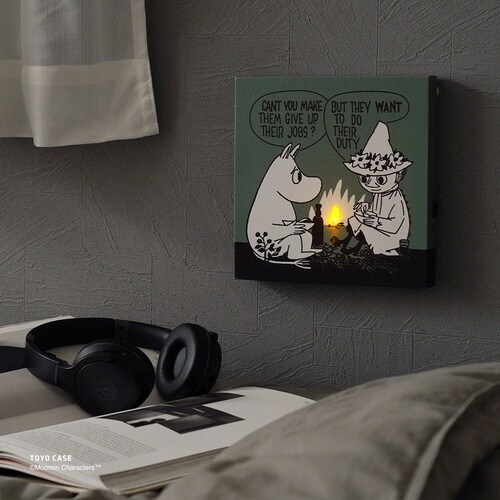 LEDキャンバスアート ムーミンシリーズ グリーン