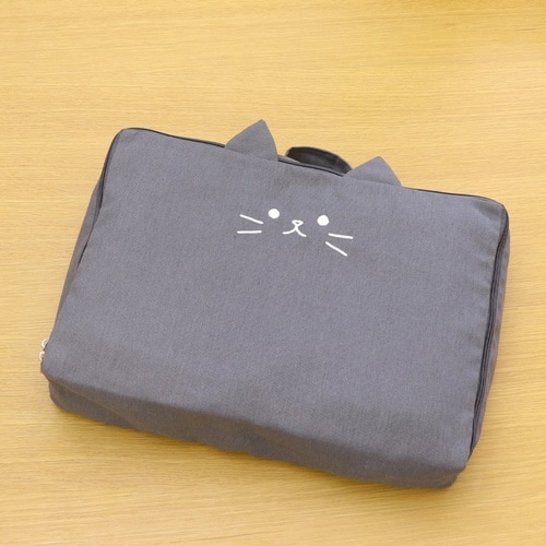収納袋 猫家電カバー カセットコンロカバー クロ