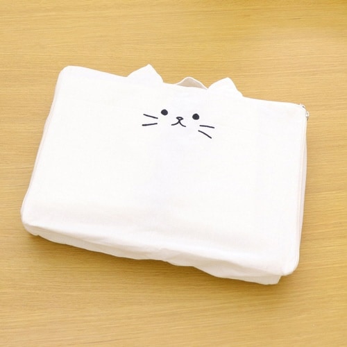 収納袋 猫家電カバー カセットコンロカバー シロ