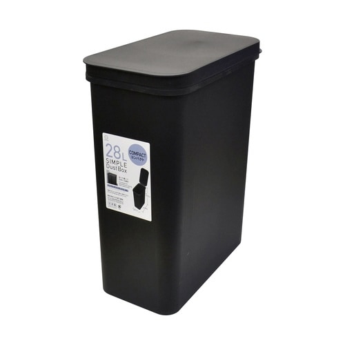 ゴミ箱 28L 縦開き SIMPLE ブラック