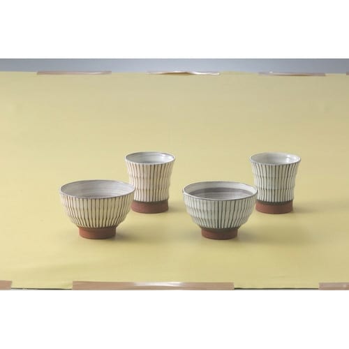 飯碗 11.5cm 十草 藍花 陶器 波佐見焼 赤