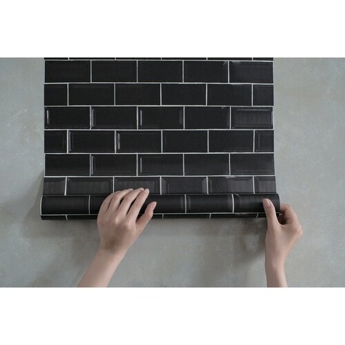リメイクシート 壁用 mt CASA 黒タイル