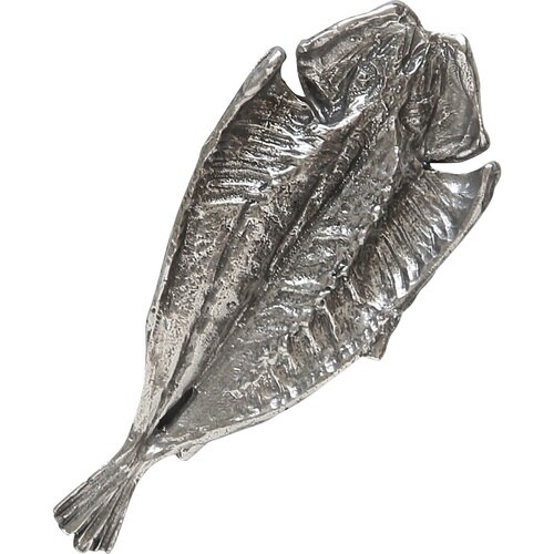 箸置き 藍花 錫 鯵の開き