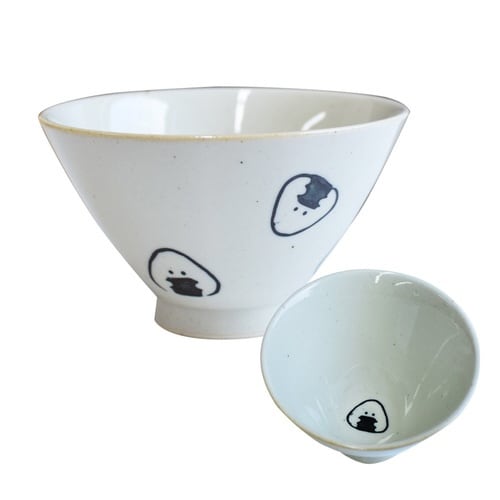 飯碗 11cm ぎゅっとおにぎりさん 陶磁器 のり