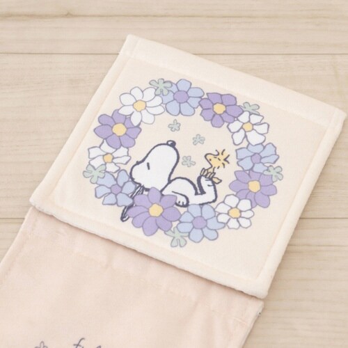 スヌーピー 花いっぱい ブルー