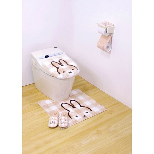 ミッフィー チェックライン ベージュ