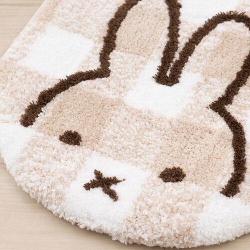 ミッフィー チェックライン ベージュ