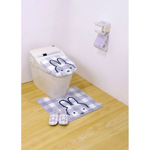 ミッフィー チェックライン グレー