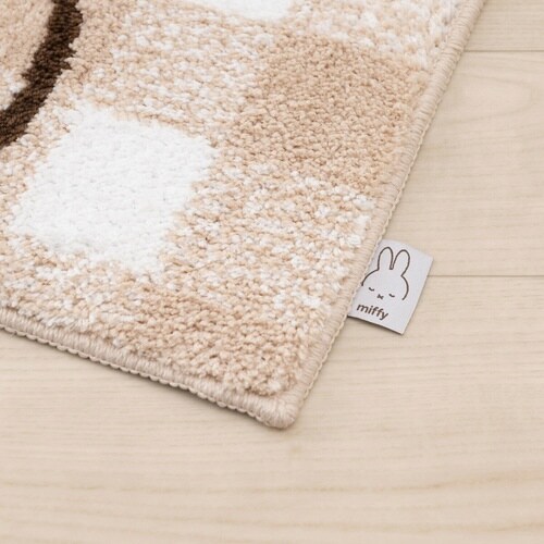 ミッフィー チェックライン ロング ベージュ