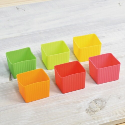 おかずカップ シリコーンカップ スクエア 6個入り