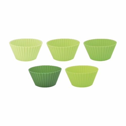 おかずカップ シリコーンカップ ラウンド グリーン