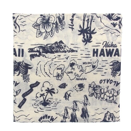 クッションカバー ヴィンテージアロハ ナチュラル