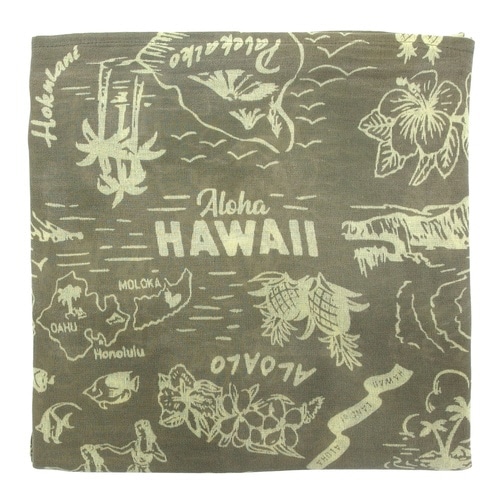 クッションカバー ヴィンテージアロハ オリーブ