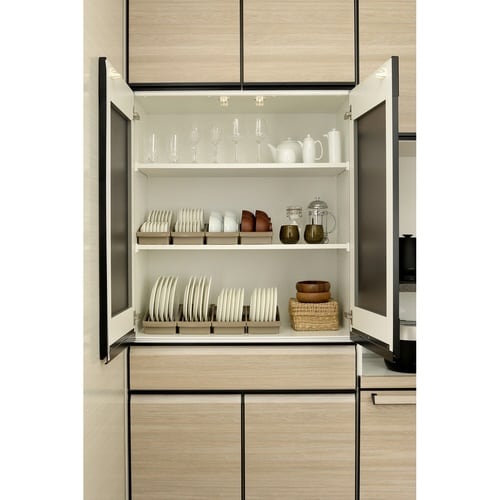 キッチン 収納 トトノ 棚置き用 ブラウン