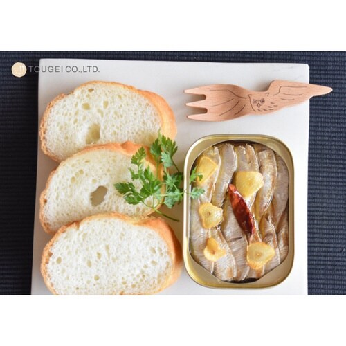 フォーク 11cm シマフクロウ