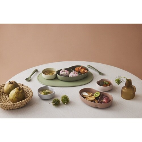 ベビー 食器 SUCSUC グレー