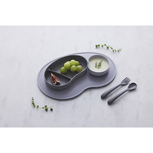 ベビー 食器 SUCSUC グレー