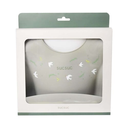 ベビーエプロン SUCSUC グレー
