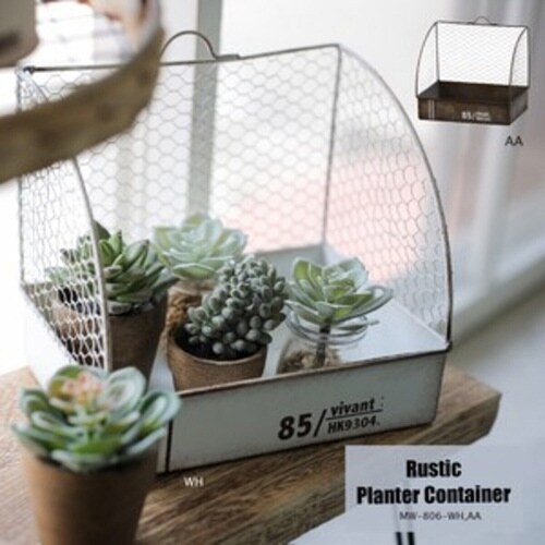 ポット プランターコンテナ 壁掛け ホワイト