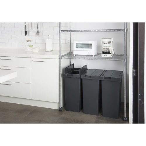 ゴミ箱 45L ユニード チャコールブラック