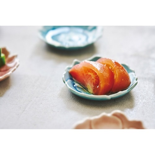 豆皿 ボタン 7cm 形 陶器 瀬戸焼 あさぎ