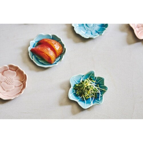 豆皿 ボタン 7cm 形 陶器 瀬戸焼 さんご