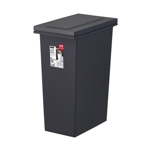 ゴミ箱 30L 密閉プッシュペール ブラック