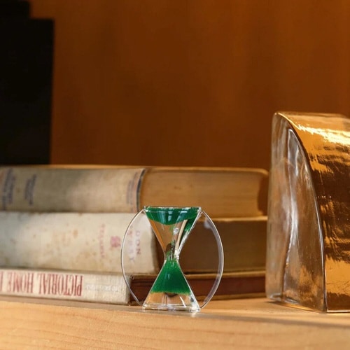 逆砂時計 観賞用 アプリクス ゴーアップ グリーン