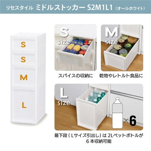 キッチンストッカー LISE S2段M1段L1段