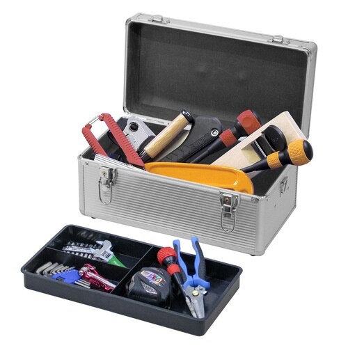 工具箱 アルミ ツールボックス トレー付き
