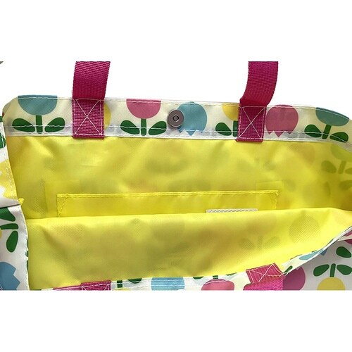 キッズ レッスンバッグ 通園 ホワイトチューリップ