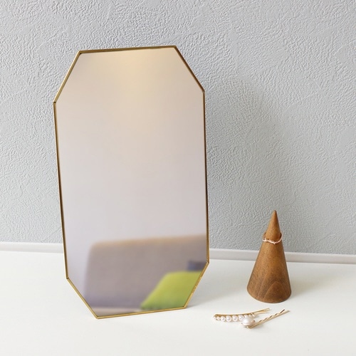 スタンド&ウォールミラー 真鍮ミラー