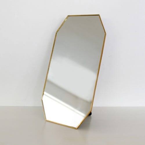 スタンド&ウォールミラー 真鍮ミラー